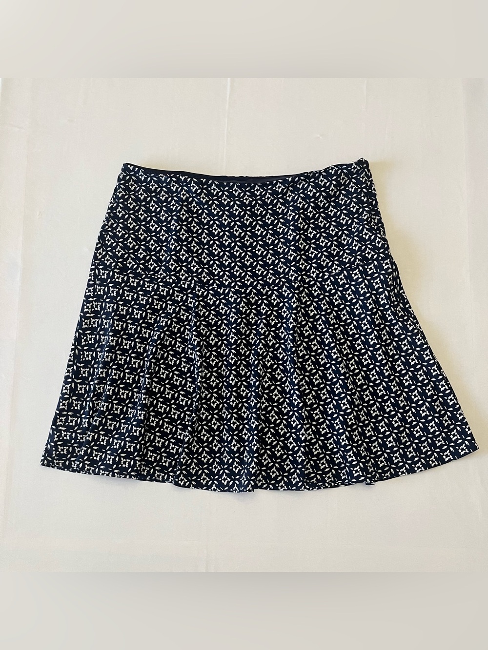Ralph Lauren Navy and White A-Line Skirt